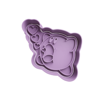 Kirby con Corazones Cortador de Galletas