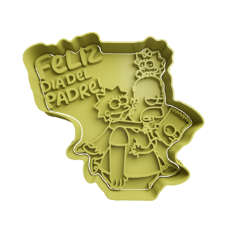 Homero -Feliz dia del Padre Cortador de Galletas