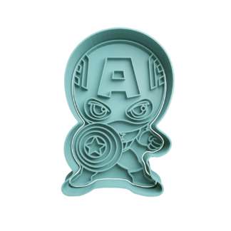 Capitan America Cute Cortador de Galletas