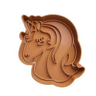 Unicornio Cute Cabeza Cortador de Galletas