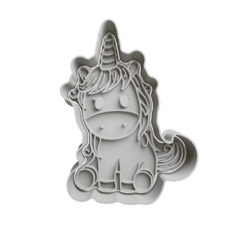 Unicornio Cute Cortador de Galletas