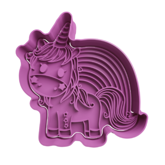 Unicornio Cute Cortador de Galletas