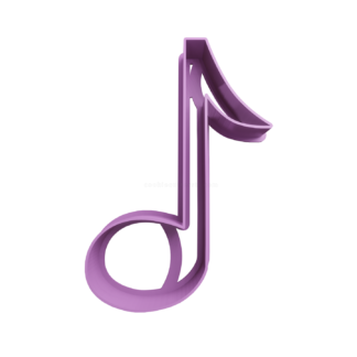 Nota Corchea Cortador de Galletas