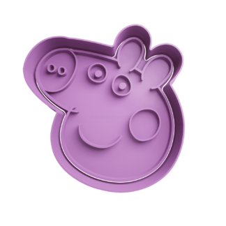 Peppa Pig Cabeza Cortador de Galletas