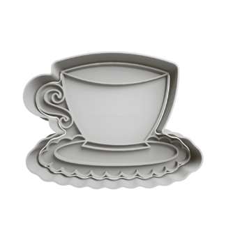 Taza con Plato Cortador de Galletas