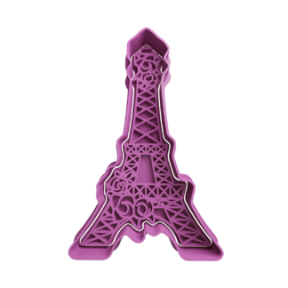 Torre Eiffel con Flores Cortador de Galletas