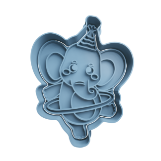 Elefante de Circo Cortador de Galletas