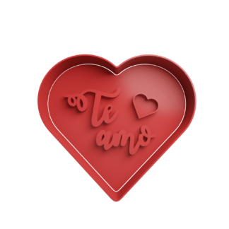 Corazon Te Amo Cortador de Galletas