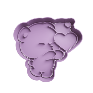 Osito con Corazon Cortador de Galletas