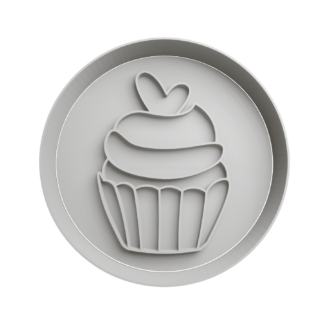 Muffin con Corazon Cortador de Galletas