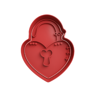 Corazon Candado Cortador de Galletas
