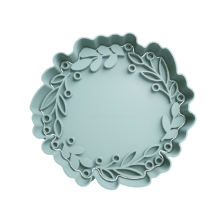 Circulo con Hojas Cortador de Galletas