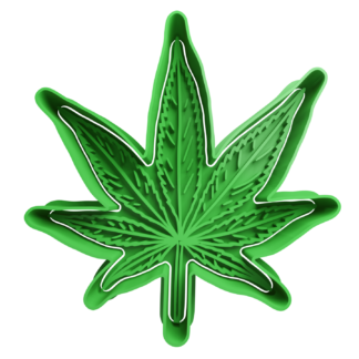 Hoja de Cannabis Cortador de Galletas