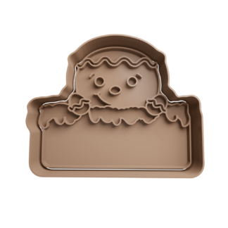 Muñeco de Jengibre con Etiqueta Cortador de Galletas