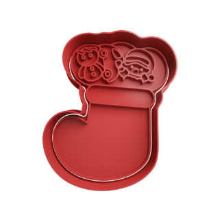 Media Soquete de Navidad Cortador de Galletas