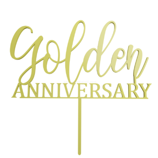Golden Anniversary Topper Cake
