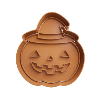 Calabaza Halloween con Sombrero de Bruja Cortador de Galletas