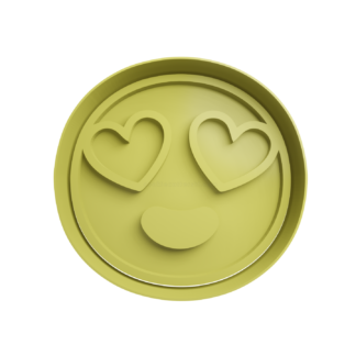 Emoticono Enamorado Cortador de Galletas