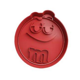 M&M Rojo Cortador de Galletas