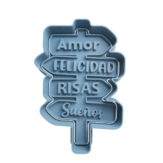 Amor Felicidad Risas Sueños Cortador de Galletas