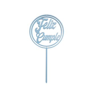 Feliz Cumpleaños Topper Cupcake