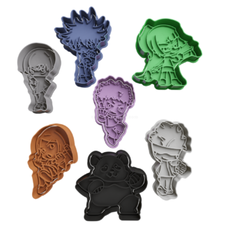 Set Jujutsu Kaisen Chibi Cortador de Galletas