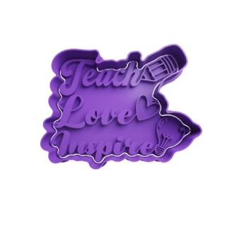 Teach Love Inspire Cortador de Galletas