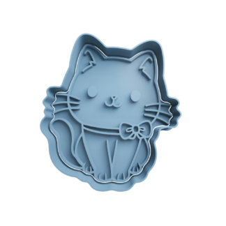 Gato con Moño Cortador de Galletas