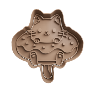 Gato en Dona Cortador de Galletas