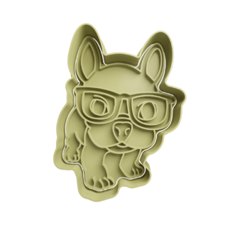 Perro con Lentes Cortador de Galletas