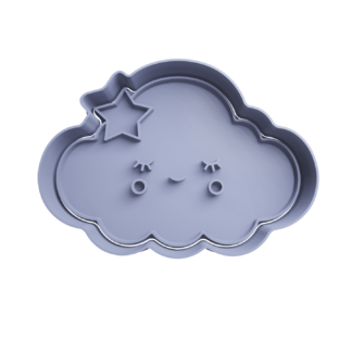 Nube Cute con Carita Cortador de Galletas