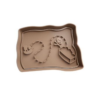 Mapa Pirata Cortador de Galletas