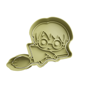 Harry Potter en su Escoba Cortador de Galletas