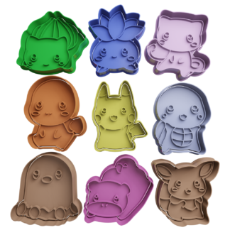 Set Pokemon Cute Cortador de Galletas