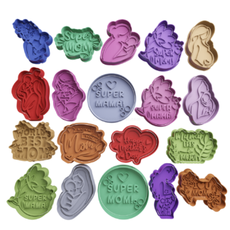 Set Dia de las Madres Cortador de Galletas