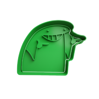 Deformito Señalando Cortador de Galletas