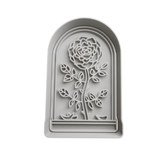 Rosa en Frasco Cortador de Galletas