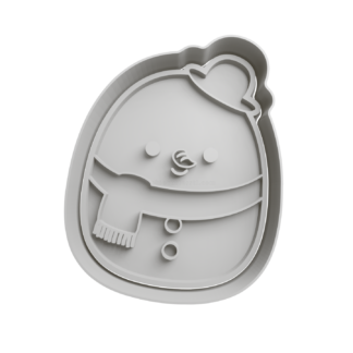 Squishmallows Manny Muñeco de Nieve Cortador de Galletas