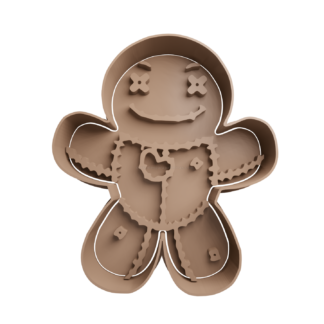 Muñeco Vudú Cortador de Galletas STL (Cortante STL Gratis)