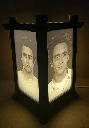 LAMPARA PERSONALIZABLE 4 FOTOS (LITOFANIA)