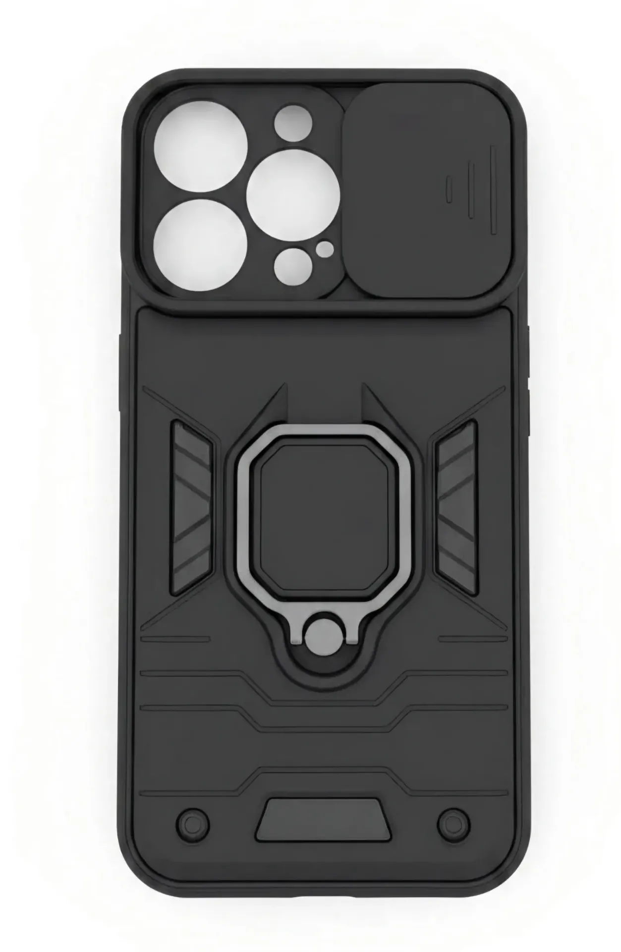 CASE ANILLO (IPHONE 13 PRO) (NEGRO)