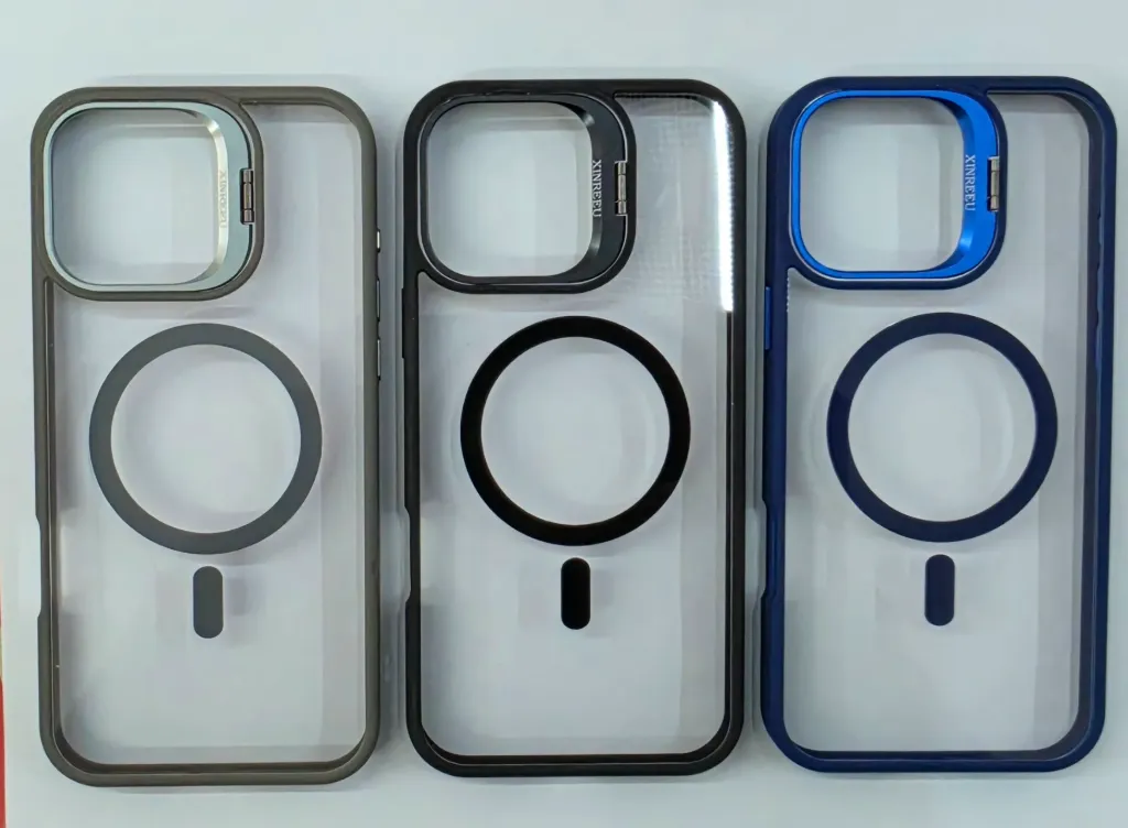 CASE MAGSAFE VENTANA (IPHONE 16 PRO MAX) (NEGRO)