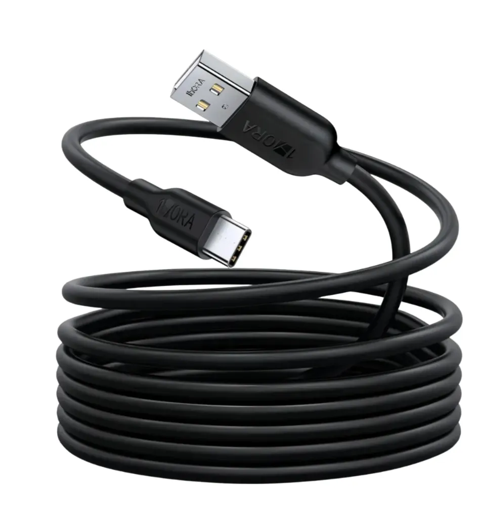 CABLE TIPO C (2 METROS) (NEGRO)