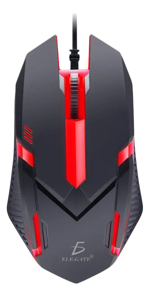 MOUSE GAMER ELE-GATE MO.22 LED USB (NEGRO)